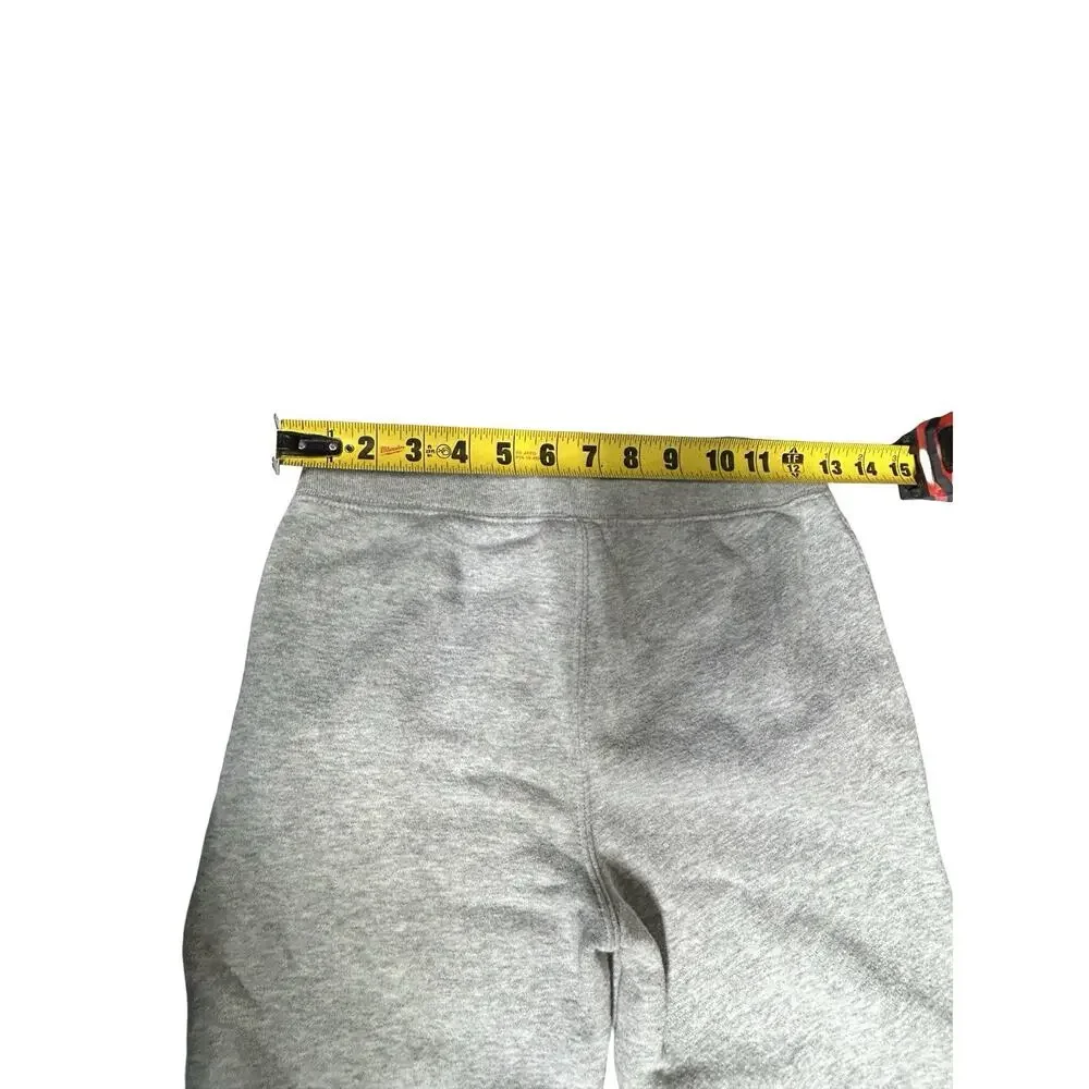 GAP Kids Large Gray Fleece Sweatpants Drawstring Logo Jogger Pants